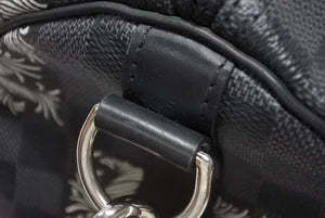 LOUIS VUITTON ルイヴィトン キーポル バンドリエール45 ボストンバッグ N41573 クリストファー ネメス ダミエ 美品 中古 4b011341