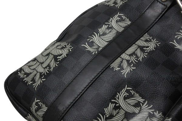 LOUIS VUITTON ルイヴィトン キーポル バンドリエール45 ボストンバッグ N41573 クリストファー ネメス ダミエ 美品 中古 4b011341