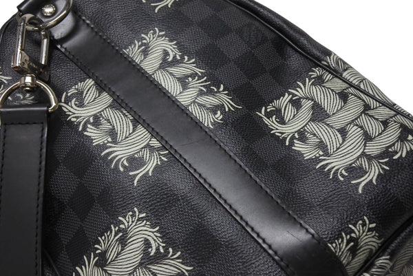 LOUIS VUITTON ルイヴィトン キーポル バンドリエール45 ボストンバッグ N41573 クリストファー ネメス ダミエ 美品 中古 4b011341