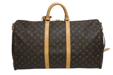 Load image into Gallery viewer, 極美品 LOUIS VUITTON ルイヴィトン キーポル バンドリエール55 ボストンバッグ M41414 モノグラム ブラウン 中古 4b011381