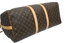 Load image into Gallery viewer, 極美品 LOUIS VUITTON ルイヴィトン キーポル バンドリエール55 ボストンバッグ M41414 モノグラム ブラウン 中古 4b011381