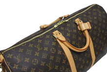 Load image into Gallery viewer, 極美品 LOUIS VUITTON ルイヴィトン キーポル バンドリエール55 ボストンバッグ M41414 モノグラム ブラウン 中古 4b011381
