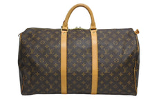 Load image into Gallery viewer, LOUIS VUITTON ルイヴィトン キーポル50 ボストンバッグ M41426 モノグラム PVC レザー モノグラム ゴールド金具 美品 中古 4b011398