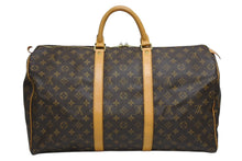 Load image into Gallery viewer, LOUIS VUITTON ルイヴィトン キーポル50 ボストンバッグ M41426 モノグラム PVC レザー モノグラム ゴールド金具 美品 中古 4b011398