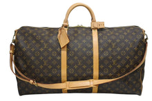 Load image into Gallery viewer, LOUIS VUITTON ルイヴィトン キーポルバンドリエール60 ボストンバッグ M41412 モノグラム PVC ヌメ革 ブラウン 美品 中古 4b011359