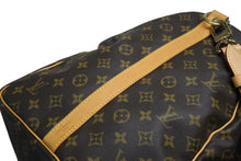 Load image into Gallery viewer, LOUIS VUITTON ルイヴィトン キーポルバンドリエール60 ボストンバッグ M41412 モノグラム PVC ヌメ革 ブラウン 美品 中古 4b011359