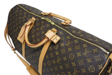 Load image into Gallery viewer, LOUIS VUITTON ルイヴィトン キーポルバンドリエール60 ボストンバッグ M41412 モノグラム PVC ヌメ革 ブラウン 美品 中古 4b011359