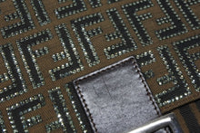 画像をギャラリービューアに読み込む, 極美品 FENDI フェンディ マンマバケット ワンショルダーバッグ 26325 ズッカ柄 ラインストーン ブラウン シルバー金具 中古 4b010194