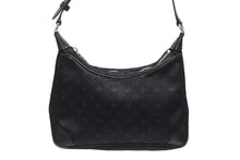 Load image into Gallery viewer, 極美品 LOUIS VUITTON ルイヴィトン リトル ブローニュ ハンドバッグ M92142 モノグラム サテン ブラック 中古 4b011360