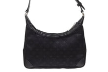 Load image into Gallery viewer, 極美品 LOUIS VUITTON ルイヴィトン リトル ブローニュ ハンドバッグ M92142 モノグラム サテン ブラック 中古 4b011360