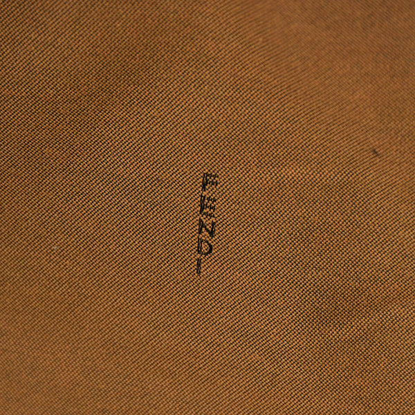 Very good condition FENDI handbag 8BH186 Zucca pattern all over pattern canvas leather brown gold hardware used 4b011363