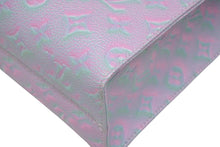 Load image into Gallery viewer, LOUIS VUITTON ルイヴィトン オンザゴーPM 2WAYバッグ M46067 モノグラム アンプラント ブルー ピンク シルバー金具 美品 中古 4b011597