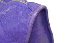 Load image into Gallery viewer, BALENCIAGA バレンシアガ Giant City ジャイアント シティ 2WAYバッグ 177287 レザー パープル シルバー金具 美品 中古 4b011367