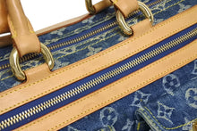Load image into Gallery viewer, LOUIS VUITTON ルイヴィトン ネオスピーディ ハンドバッグ M95019 モノグラム デニム インディゴブルー ゴールド金具 美品 中古 4b011374
