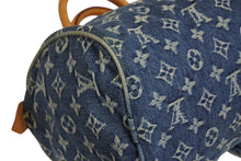 Load image into Gallery viewer, LOUIS VUITTON ルイヴィトン ネオスピーディ ハンドバッグ M95019 モノグラム デニム インディゴブルー ゴールド金具 美品 中古 4b011374