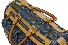 Load image into Gallery viewer, LOUIS VUITTON ルイヴィトン ネオスピーディ ハンドバッグ M95019 モノグラム デニム インディゴブルー ゴールド金具 美品 中古 4b011374