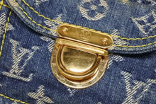 Load image into Gallery viewer, LOUIS VUITTON ルイヴィトン ネオスピーディ ハンドバッグ M95019 モノグラム デニム インディゴブルー ゴールド金具 美品 中古 4b011374