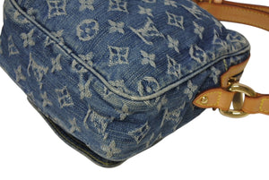 LOUIS VUITTON ルイヴィトン カメラ バッグ ショルダーバッグ M95348 モノグラム デニム インディゴブルー ゴールド金具 美品 中古 4b011377