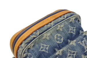 LOUIS VUITTON ルイヴィトン カメラ バッグ ショルダーバッグ M95348 モノグラム デニム インディゴブルー ゴールド金具 美品 中古 4b011377