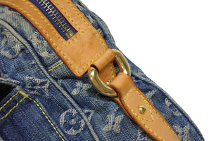 LOUIS VUITTON ルイヴィトン カメラ バッグ ショルダーバッグ M95348 モノグラム デニム インディゴブルー ゴールド金具 美品 中古 4b011377