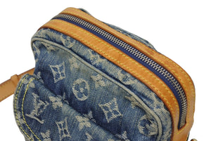 LOUIS VUITTON ルイヴィトン カメラ バッグ ショルダーバッグ M95348 モノグラム デニム インディゴブルー ゴールド金具 美品 中古 4b011377