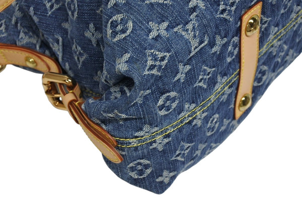 新品同様 LOUIS VUITTON ルイヴィトン ネオカヴィMM ハンドバッグ M95349 2WAY モノグラム デニム ゴールド金具 美品 中古 4b011378