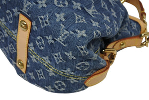 新品同様 LOUIS VUITTON ルイヴィトン ネオカヴィMM ハンドバッグ M95349 2WAY モノグラム デニム ゴールド金具 美品 中古 4b011378