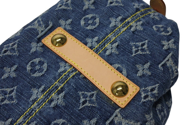 新品同様 LOUIS VUITTON ルイヴィトン ネオカヴィMM ハンドバッグ M95349 2WAY モノグラム デニム ゴールド金具 美品 中古 4b011378