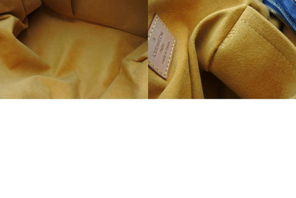 新品同様 LOUIS VUITTON ルイヴィトン ネオカヴィMM ハンドバッグ M95349 2WAY モノグラム デニム ゴールド金具 美品 中古 4b011378