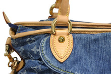 Load image into Gallery viewer, 新品同様 LOUIS VUITTON ルイヴィトン ネオカヴィMM ハンドバッグ M95349 2WAY モノグラム デニム ゴールド金具 美品 中古 4b011378