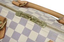 画像をギャラリービューアに読み込む, LOUIS VUITTON ルイヴィトン スピーディバンドリエール30 N41373 ダミエアズールキャンバス ホワイト ブラウン 美品 中古 4b011379