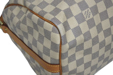 画像をギャラリービューアに読み込む, LOUIS VUITTON ルイヴィトン スピーディバンドリエール30 N41373 ダミエアズールキャンバス ホワイト ブラウン 美品 中古 4b011379