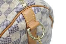 画像をギャラリービューアに読み込む, LOUIS VUITTON ルイヴィトン スピーディバンドリエール30 N41373 ダミエアズールキャンバス ホワイト ブラウン 美品 中古 4b011379