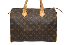画像をギャラリービューアに読み込む, 極美品 新型 LOUIS VUITTON ルイヴィトン モノグラム スピーディ30 ハンドバッグ M41108 新型 ブラウン 中古 4b011382