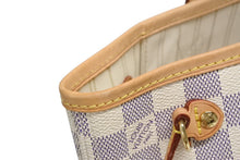 Load image into Gallery viewer, 新品同様品 LOUIS VUITTON ルイヴィトン ダミエアズール ネヴァーフル PM ハンドバッグ N40605 ホワイト レザー キャンバス ゴールド金具 中古 4b011400