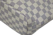 Load image into Gallery viewer, 新品同様品 LOUIS VUITTON ルイヴィトン ダミエアズール ネヴァーフル PM ハンドバッグ N40605 ホワイト レザー キャンバス ゴールド金具 中古 4b011400