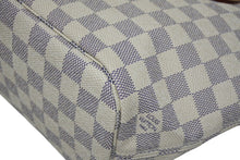 Load image into Gallery viewer, 新品同様品 LOUIS VUITTON ルイヴィトン ダミエアズール ネヴァーフル PM ハンドバッグ N40605 ホワイト レザー キャンバス ゴールド金具 中古 4b011400