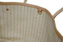 Load image into Gallery viewer, 新品同様品 LOUIS VUITTON ルイヴィトン ダミエアズール ネヴァーフル PM ハンドバッグ N40605 ホワイト レザー キャンバス ゴールド金具 中古 4b011400