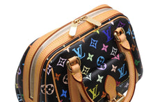 画像をギャラリービューアに読み込む, 極美品 LOUIS VUITTON ルイヴィトン モノグラムマルチカラー プリシラ M40097 ハンドバッグ ノワール ブラック ゴールド金具 中古 4b011385