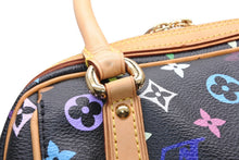 画像をギャラリービューアに読み込む, 極美品 LOUIS VUITTON ルイヴィトン モノグラムマルチカラー プリシラ M40097 ハンドバッグ ノワール ブラック ゴールド金具 中古 4b011385