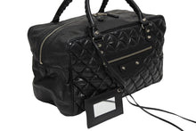 Load image into Gallery viewer, BALENCIAGA バレンシアガ ハンドバッグ マトラッセ シティ ブラック レザー 168032 シルバー金具 美品 中古 4b011387
