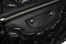 Load image into Gallery viewer, BALENCIAGA バレンシアガ ハンドバッグ マトラッセ シティ ブラック レザー 168032 シルバー金具 美品 中古 4b011387