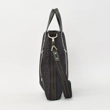 Load image into Gallery viewer, 極美品 Givenchy ジバンシー ４Gロゴ ナイロン 2WAY トートバッグ SI0063 ブラウン ナイロン レザー シルバー金具 中古 4b011395