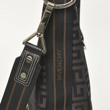 Load image into Gallery viewer, 極美品 Givenchy ジバンシー ４Gロゴ ナイロン 2WAY トートバッグ SI0063 ブラウン ナイロン レザー シルバー金具 中古 4b011395