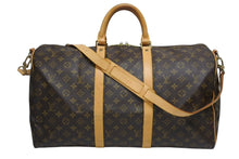 Load image into Gallery viewer, LOUIS VUITTON ルイヴィトン キーポル バンドリエール50 ボストンバッグ M41416 モノグラム PVC レザー 美品 中古 4b011397