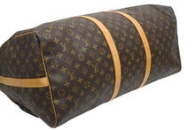 Load image into Gallery viewer, LOUIS VUITTON ルイヴィトン キーポルバンドリエール60 ボストンバッグ M41412 モノグラム PVC ヌメ革 ブラウン 美品 中古 4b011388