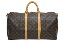 Load image into Gallery viewer, LOUIS VUITTON ルイヴィトン キーポル バンドリエール50 ボストンバッグ M41416 モノグラム PVC レザー 美品 中古 4b011397