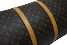 Load image into Gallery viewer, LOUIS VUITTON ルイヴィトン キーポルバンドリエール60 ボストンバッグ M41412 モノグラム PVC ヌメ革 ブラウン 美品 中古 4b011388