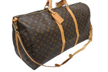 Load image into Gallery viewer, LOUIS VUITTON ルイヴィトン キーポルバンドリエール60 ボストンバッグ M41412 モノグラム PVC ヌメ革 ブラウン 美品 中古 4b011370