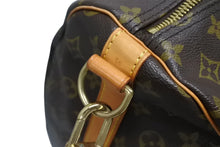 Load image into Gallery viewer, LOUIS VUITTON ルイヴィトン キーポルバンドリエール60 ボストンバッグ M41412 モノグラム PVC ヌメ革 ブラウン 美品 中古 4b011370